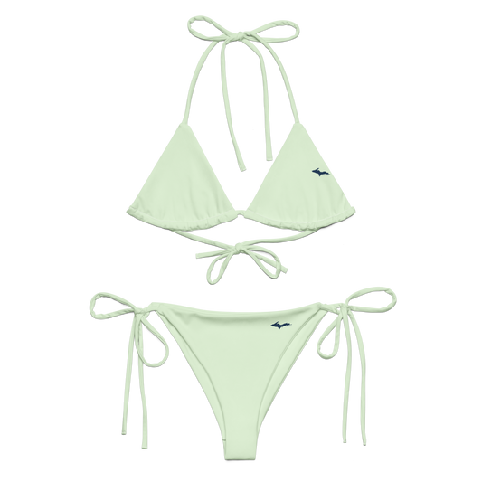 Michigan Upper Peninsula String Bikini (w/ Dual UP Outlines) | Dew Green