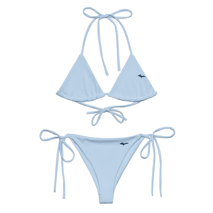 Michigan Upper Peninsula String Bikini (w/ Dual UP Outlines) | Light Blue