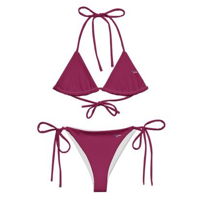 Michigan Upper Peninsula String Bikini (w/ UP USA Flag) | Ruby Red