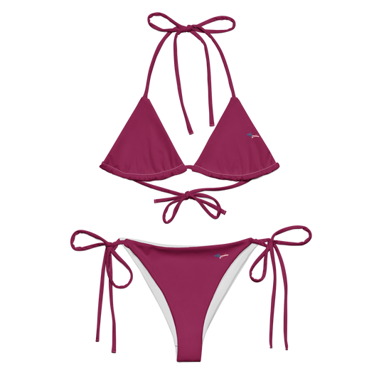 Michigan Upper Peninsula String Bikini (w/ UP USA Flag) | Ruby Red