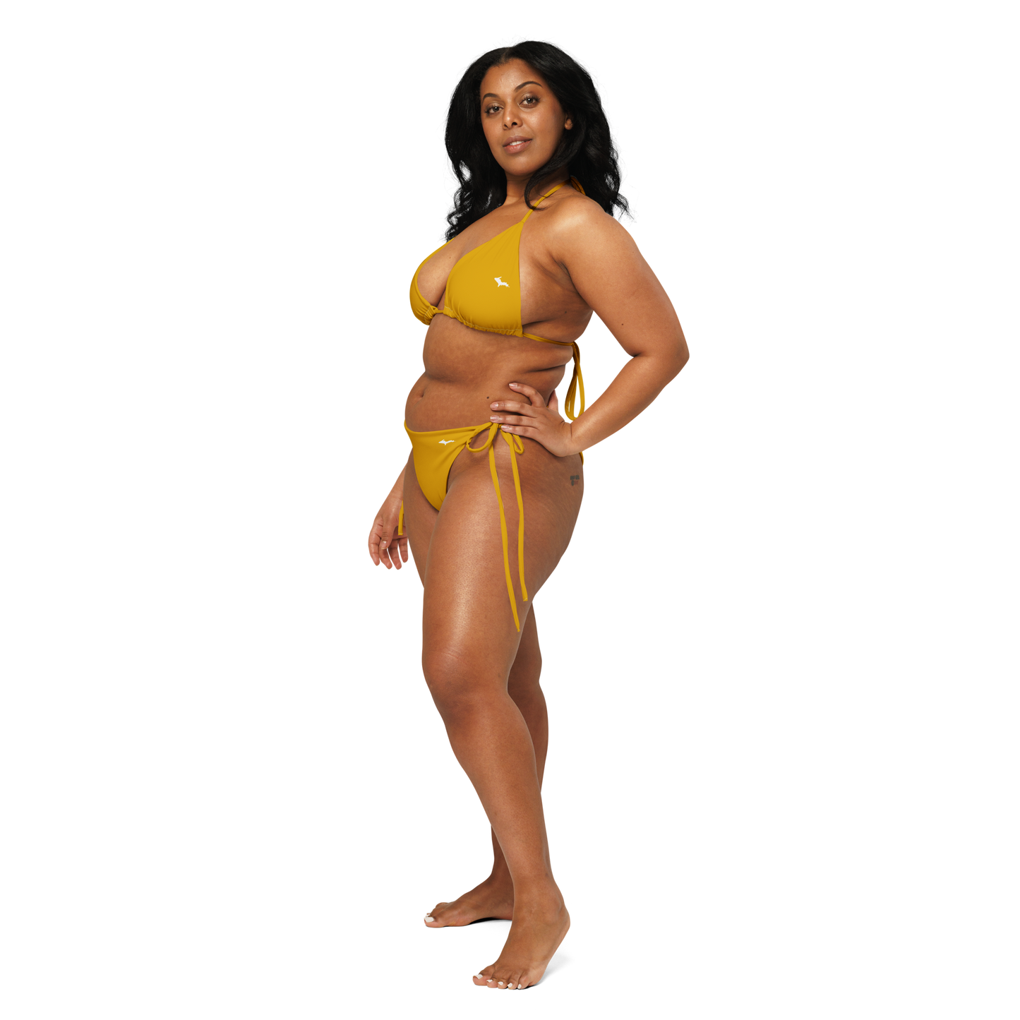 Michigan Upper Peninsula String Bikini (w/ Dual UP Outlines) | Gold