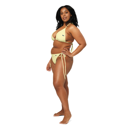 Michigan Upper Peninsula String Bikini (w/ Dual UP Outlines) | Canary Yellow