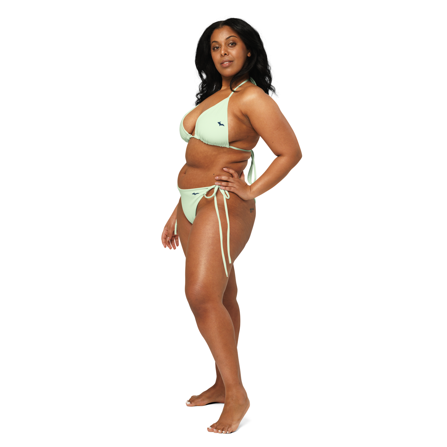 Michigan Upper Peninsula String Bikini (w/ Dual UP Outlines) | Dew Green