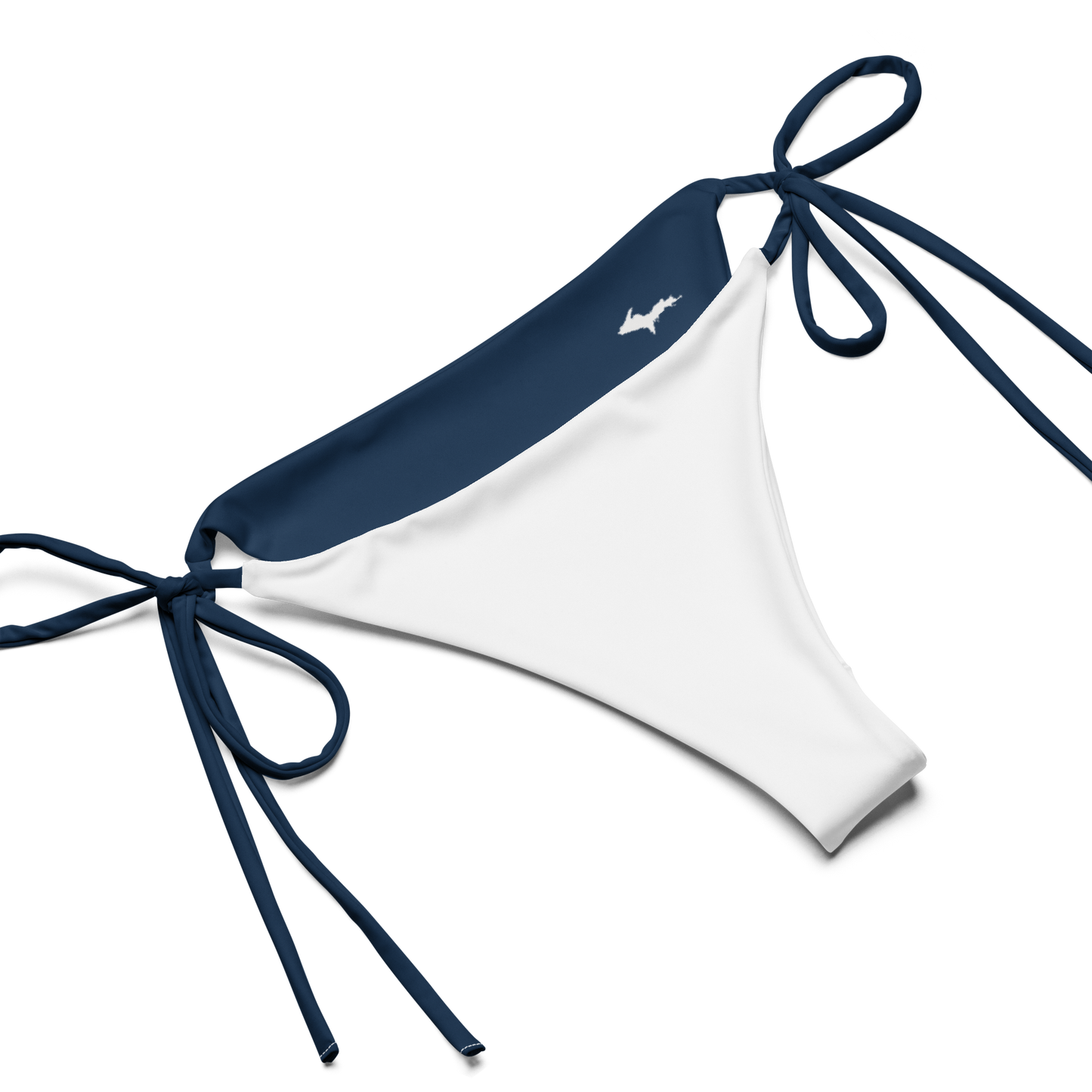 Michigan Upper Peninsula String Bikini (w/ Dual UP Outlines) | Navy