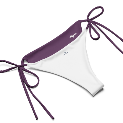 Michigan Upper Peninsula String Bikini (w/ Dual UP Outlines) | Plum