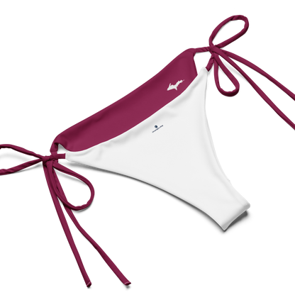 Michigan Upper Peninsula String Bikini (w/ Dual UP Outlines) | Ruby Red