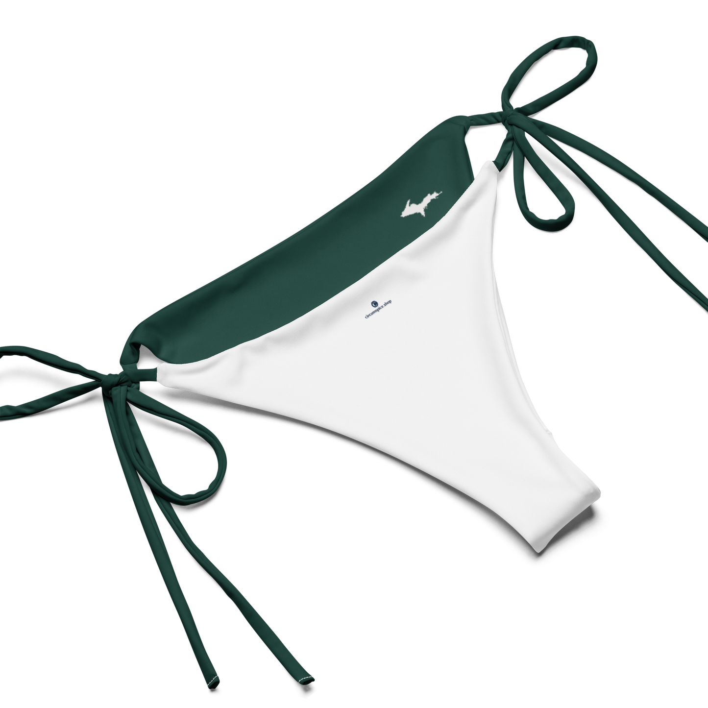 Michigan Upper Peninsula String Bikini (w/ Dual UP Outlines) | Laconic Green