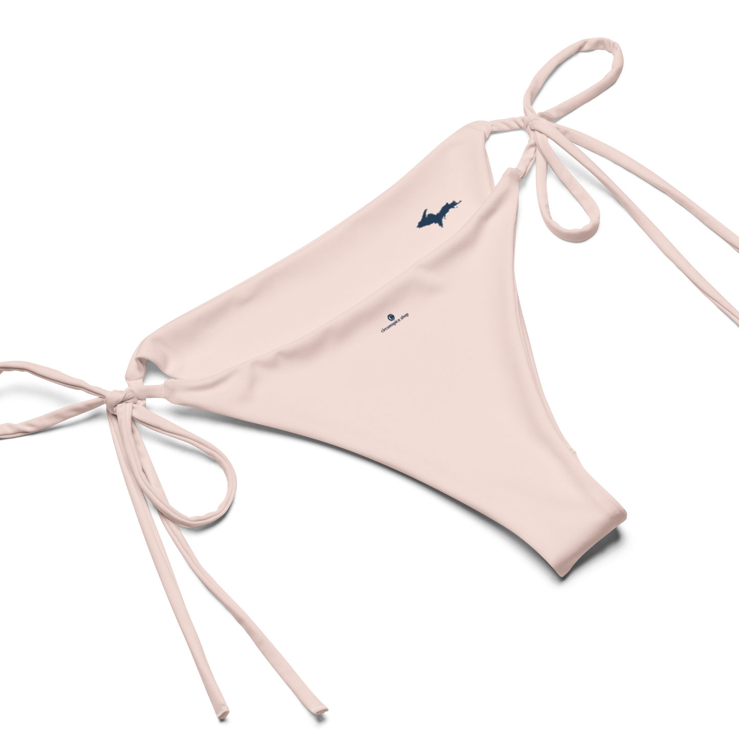 Michigan Upper Peninsula String Bikini (w/ Dual UP Outlines) | Champagne Pink