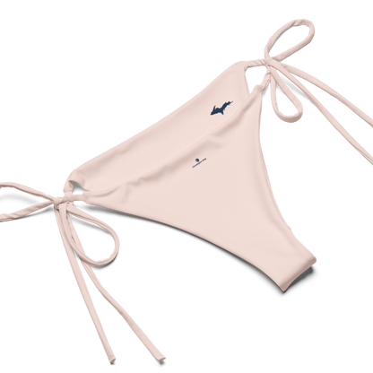 Michigan Upper Peninsula String Bikini (w/ Dual UP Outlines) | Champagne Pink