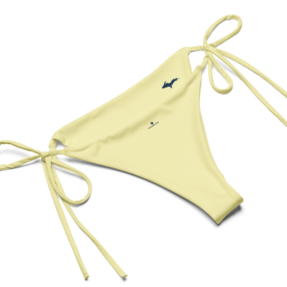 Michigan Upper Peninsula String Bikini (w/ Dual UP Outlines) | Canary Yellow