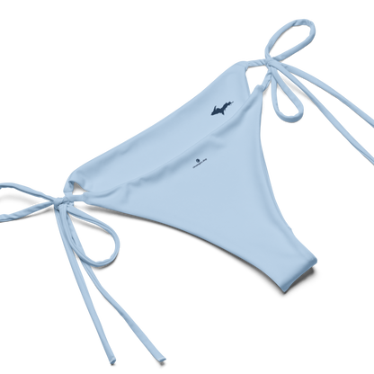 Michigan Upper Peninsula String Bikini (w/ Dual UP Outlines) | Light Blue