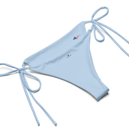 Michigan Upper Peninsula String Bikini (w/ UP USA Flag) | Light Blue