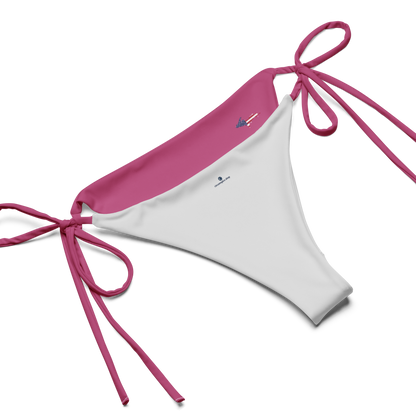 Michigan Upper Peninsula String Bikini (w/ UP USA Flag) | Apple Blossom Pink