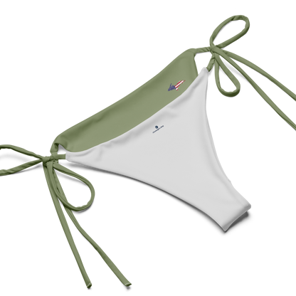 Michigan Upper Peninsula String Bikini (w/ UP USA Flag) | Beachgrass Green