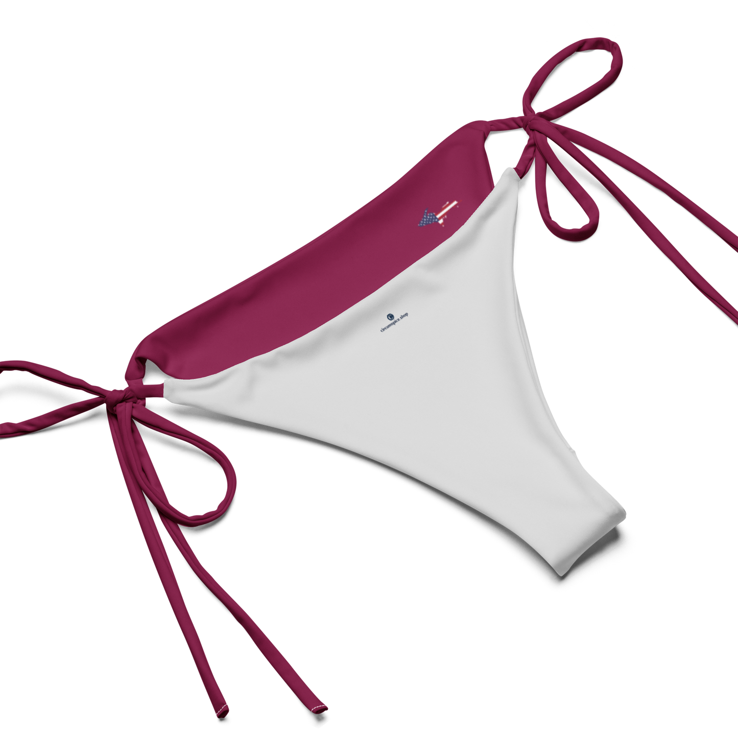 Michigan Upper Peninsula String Bikini (w/ UP USA Flag) | Ruby Red