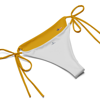 Michigan Upper Peninsula String Bikini (w/ UP USA Flag) | Gold