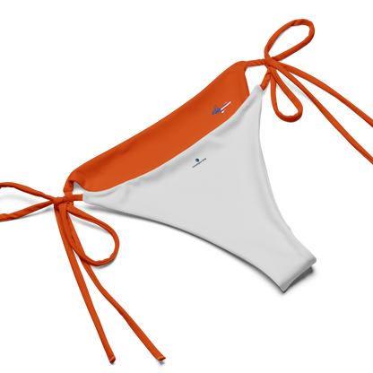 Michigan Upper Peninsula String Bikini (w/ UP USA Flag) | Maple Leaf Orange