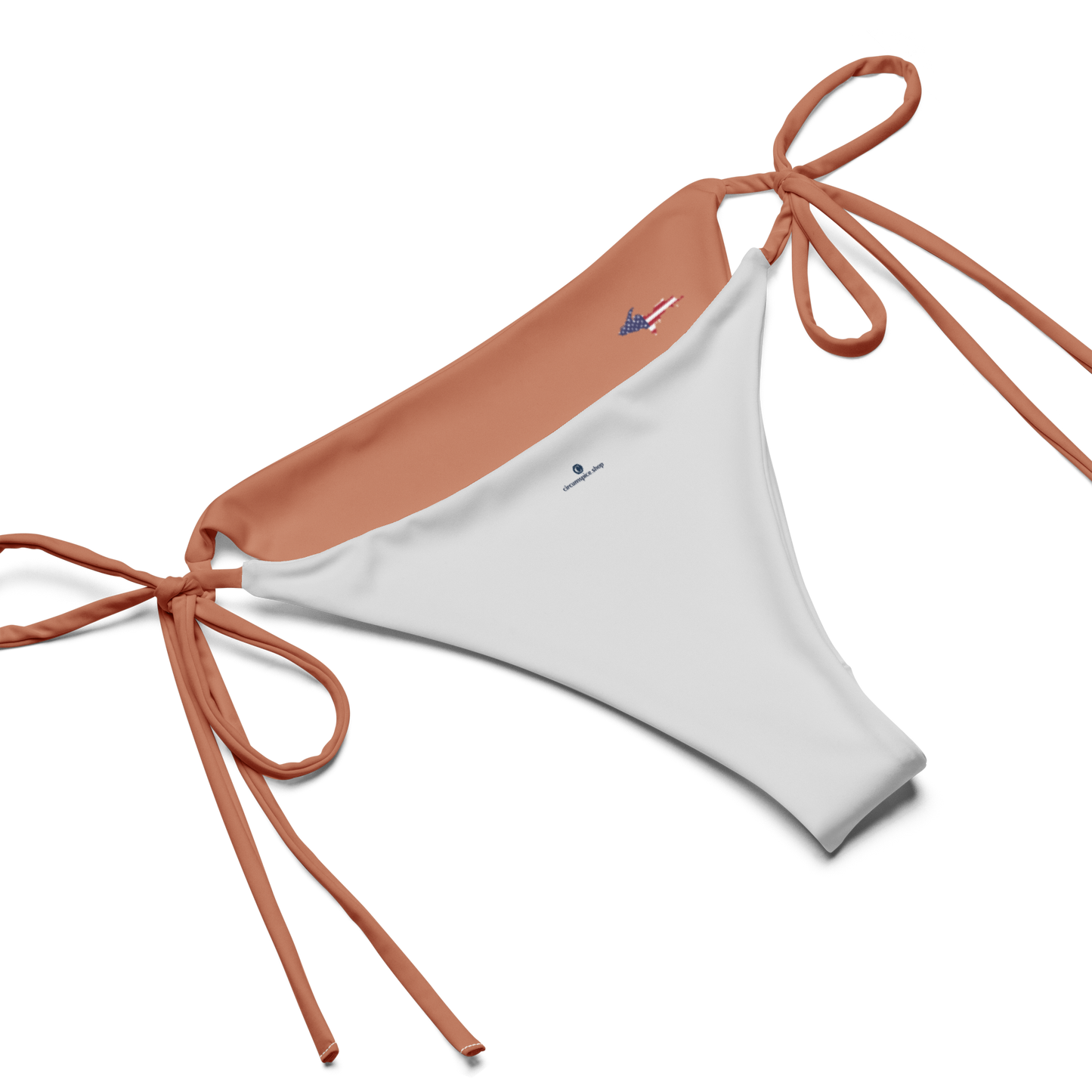 Michigan Upper Peninsula String Bikini (w/ UP USA Flag) | Copper Color