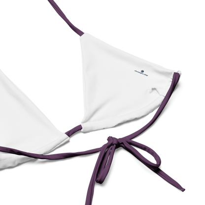 Michigan Upper Peninsula String Bikini (w/ Dual UP Outlines) | Plum