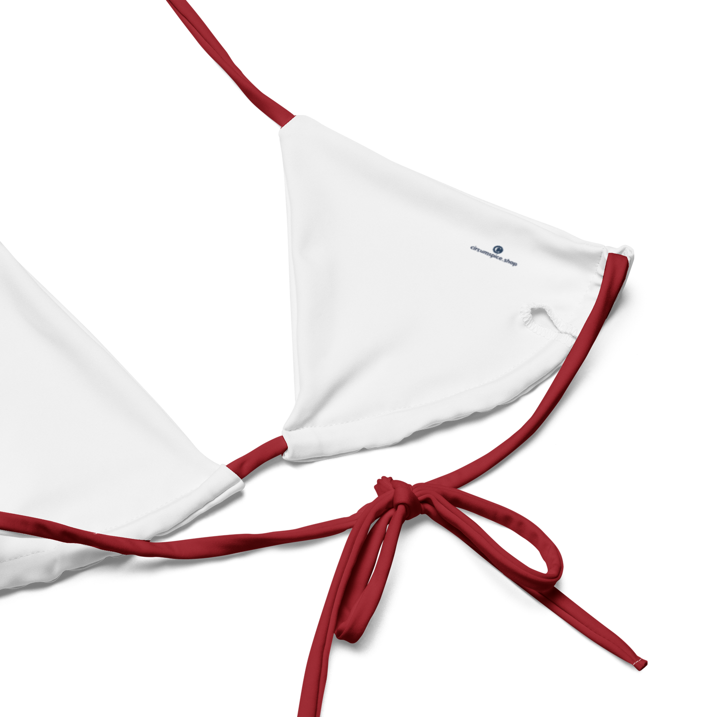 Michigan Upper Peninsula String Bikini (w/ Dual UP Outlines) | Thimbleberry Red