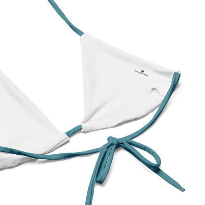 Michigan Upper Peninsula String Bikini (w/ Dual UP Outlines) | Lake Huron Blue