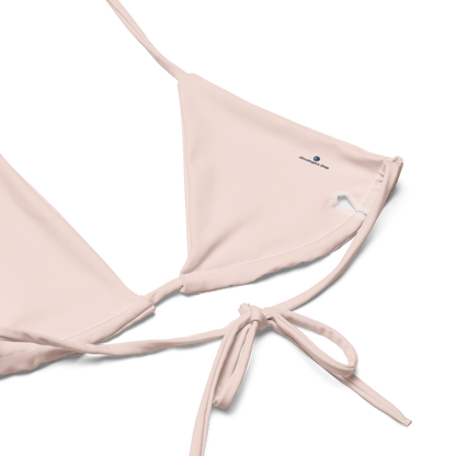 Michigan Upper Peninsula String Bikini (w/ Dual UP Outlines) | Champagne Pink