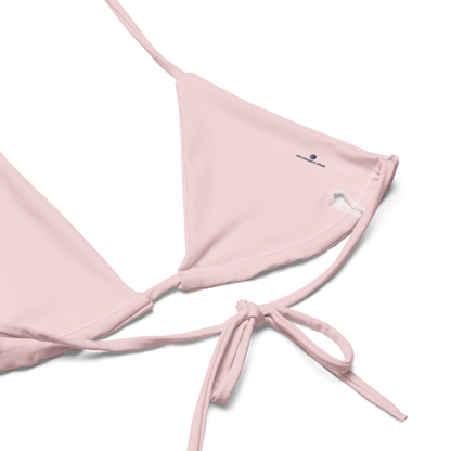 Michigan Upper Peninsula String Bikini (w/ Dual UP Outlines) | Pale Pink