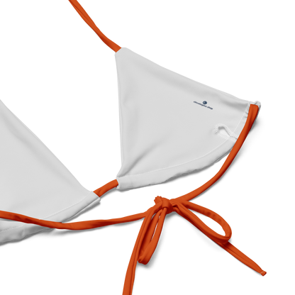 Michigan Upper Peninsula String Bikini (w/ UP USA Flag) | Maple Leaf Orange