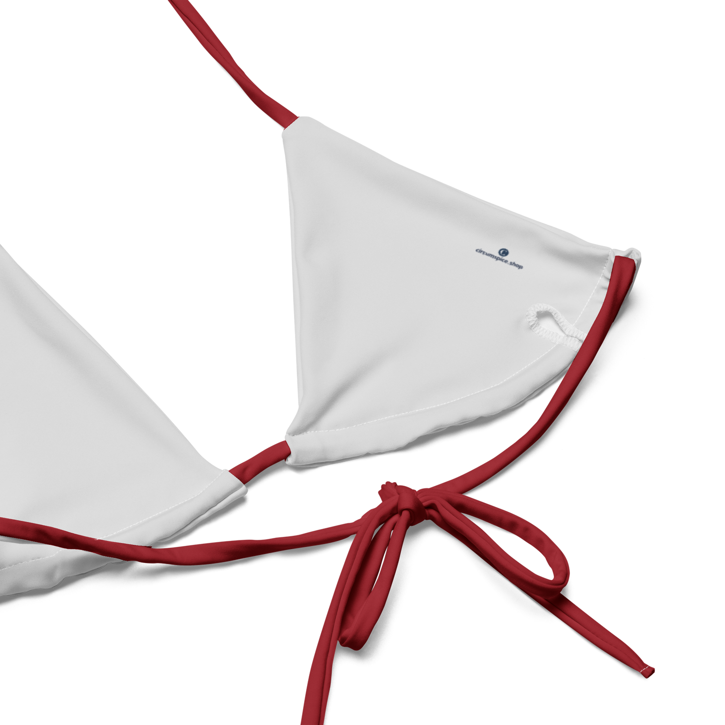 Michigan Upper Peninsula String Bikini (w/ UP USA Flag) | Thimbleberry Red