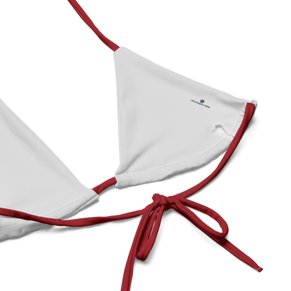 Michigan Upper Peninsula String Bikini (w/ UP USA Flag) | Thimbleberry Red