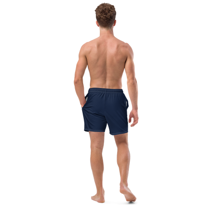 Michigan Upper Peninsula Men's Swim Trunks (w/ UP USA Flag ) | Men's - Navy