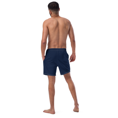 Michigan Upper Peninsula Men's Swim Trunks (w/ UP USA Flag ) | Men's - Navy