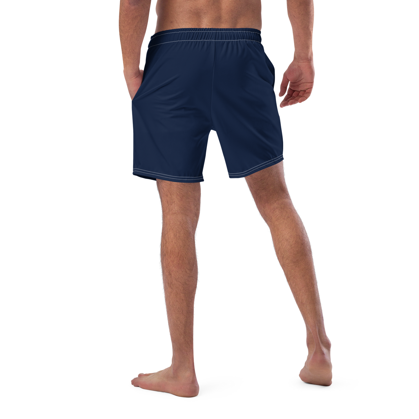 Michigan Upper Peninsula Men's Swim Trunks (w/ UP USA Flag ) | Men's - Navy