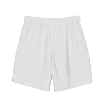 Michigan Upper Peninsula Men's Swim Trunks (w/ UP USA Flag ) | Birch Bark White