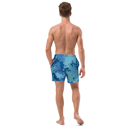 Michigan Upper Peninsula Men's Swim Trunks (w/ UP USA Flag ) | Great Lakes Camo