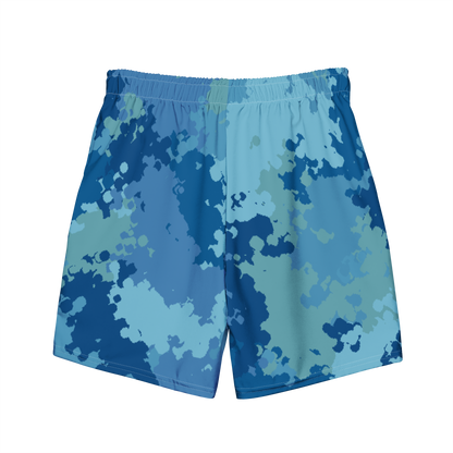 Michigan Upper Peninsula Men's Swim Trunks (w/ UP USA Flag ) | Great Lakes Camo