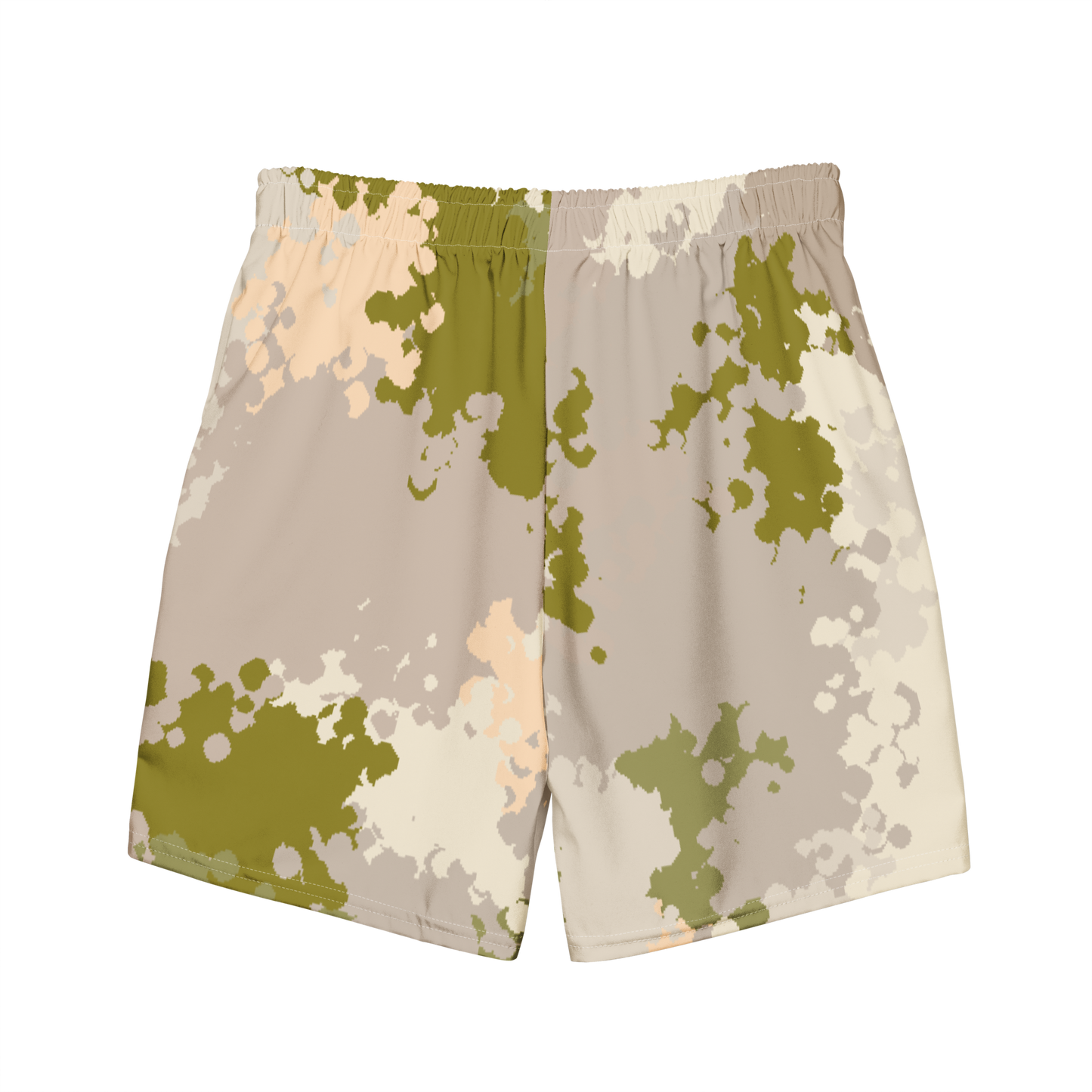 Michigan Upper Peninsula Men's Swim Trunks (w/ UP USA Flag ) | Rosy Mound Camo