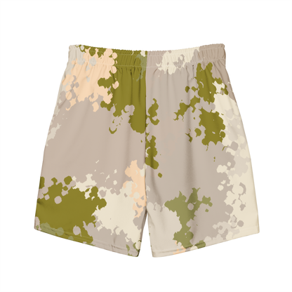 Michigan Upper Peninsula Men's Swim Trunks (w/ UP USA Flag ) | Rosy Mound Camo