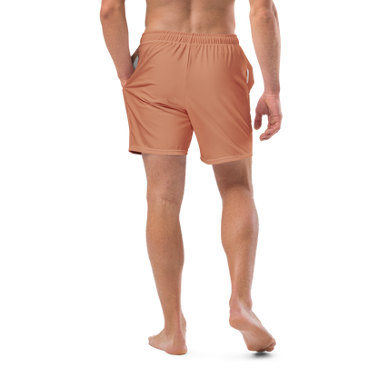 Michigan Upper Peninsula Men's Swim Trunks (w/ UP USA Flag ) | Copper Color