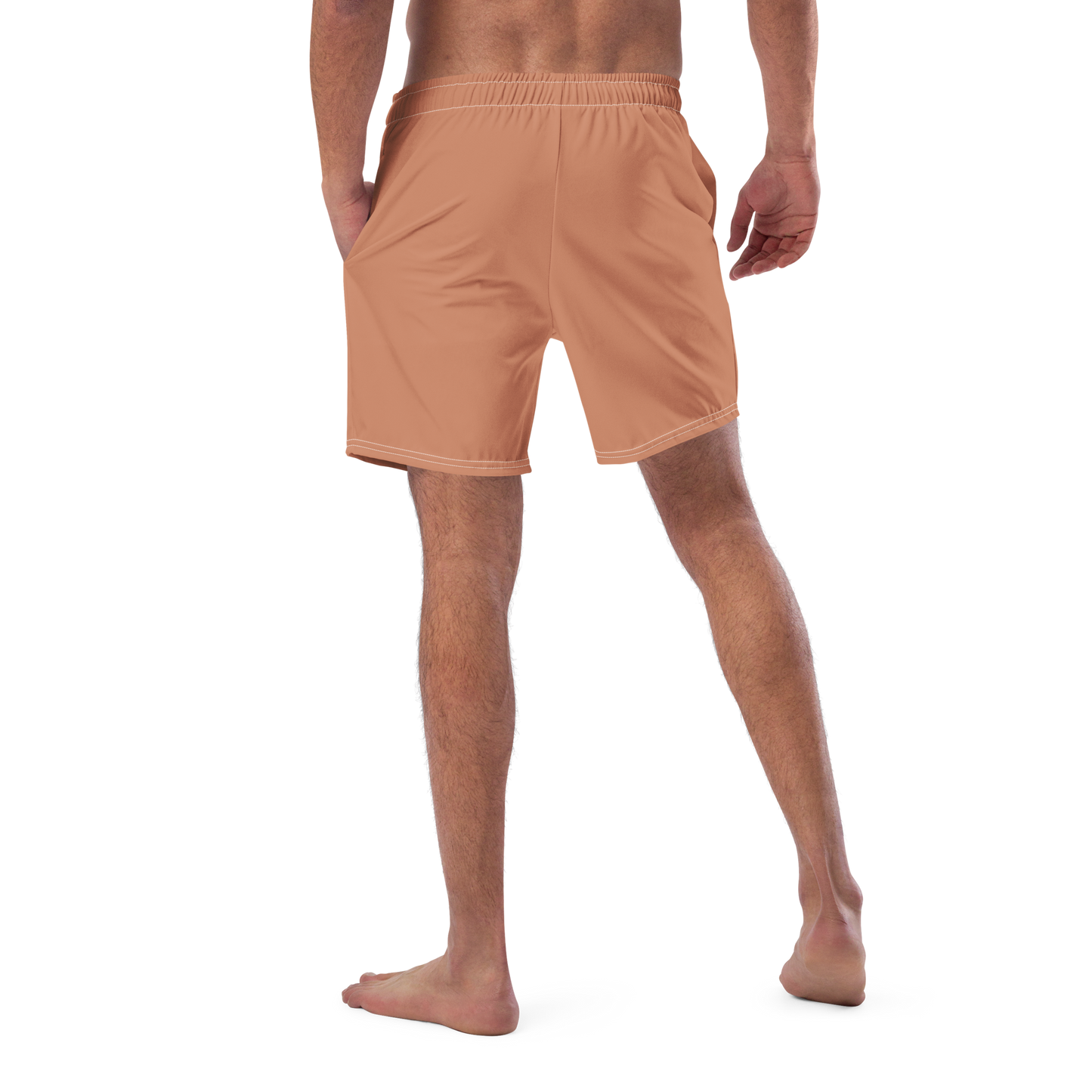 Michigan Upper Peninsula Men's Swim Trunks (w/ UP USA Flag ) | Copper Color