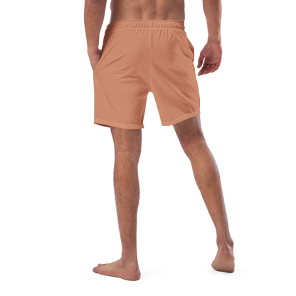 Michigan Upper Peninsula Men's Swim Trunks (w/ UP USA Flag ) | Copper Color