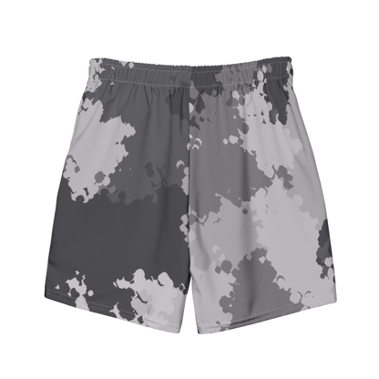 Michigan Upper Peninsula Men's Swim Trunks (w/ UP USA Flag ) | Iron Ore Camo