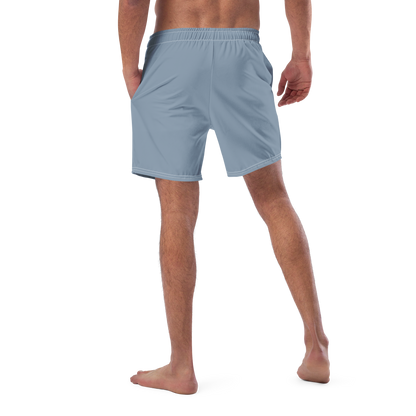 Michigan Upper Peninsula Men's Swim Trunks (w/ UP USA Flag ) | B-24 Grey