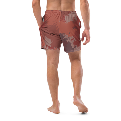 Michigan Upper Peninsula Men's Swim Trunks (w/ UP USA Flag ) | Ore Dock Camo