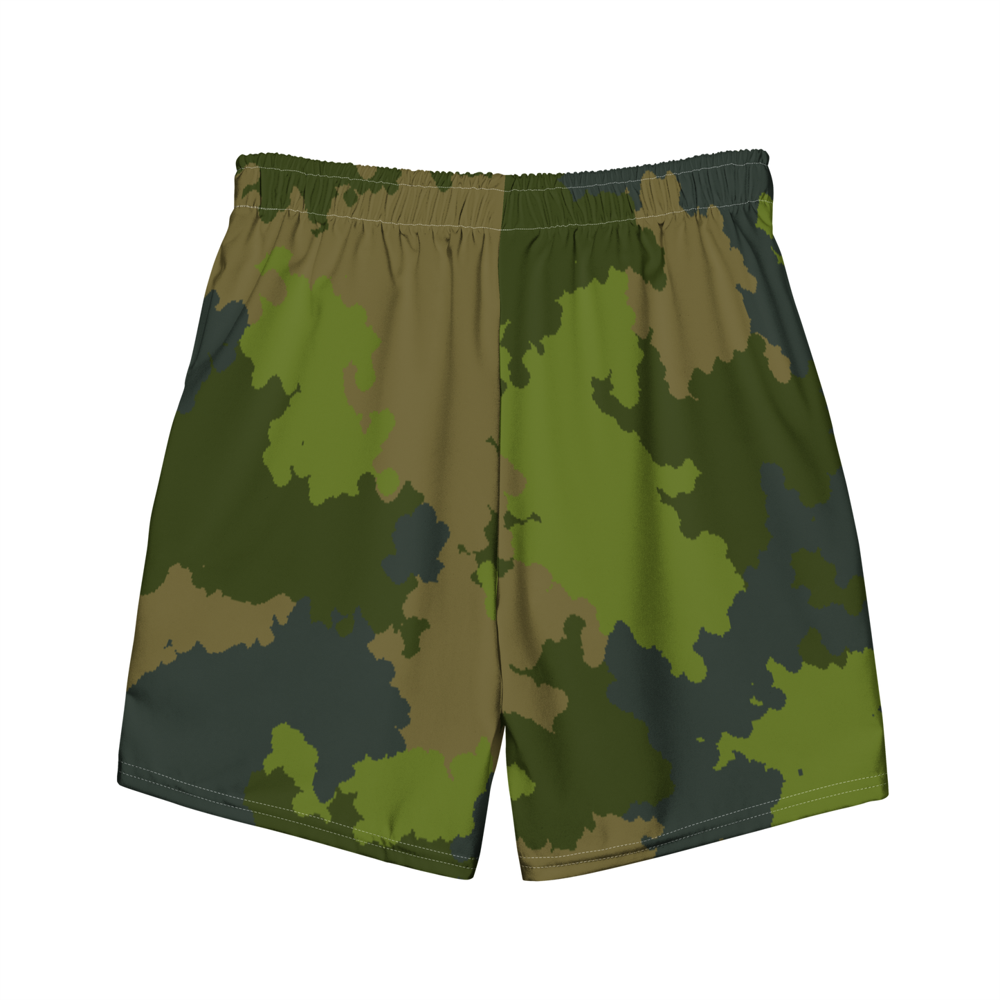 Michigan Upper Peninsula Men's Swim Trunks (w/ UP USA Flag ) | Woodland Camo