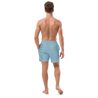 Michigan Upper Peninsula Men's Swim Trunks (w/ UP USA Flag ) | Opal Blue