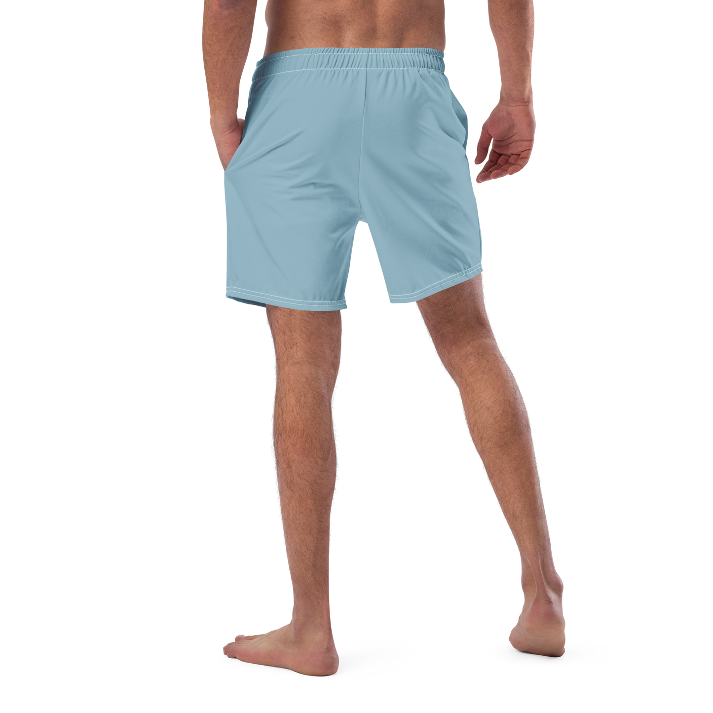 Michigan Upper Peninsula Men's Swim Trunks (w/ UP USA Flag ) | Opal Blue