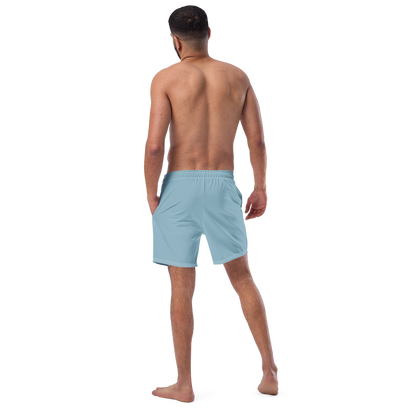 Michigan Upper Peninsula Men's Swim Trunks (w/ UP USA Flag ) | Opal Blue