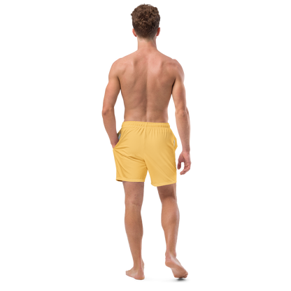 Michigan Upper Peninsula Men's Swim Trunks (w/ UP USA Flag ) | Citrine