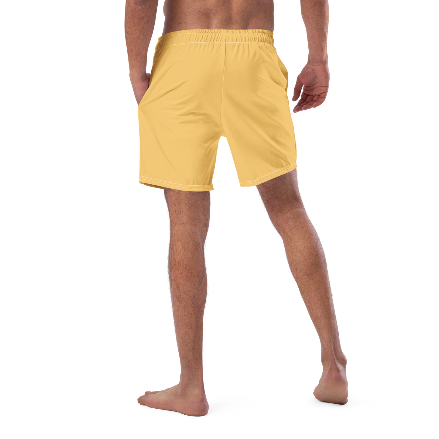 Michigan Upper Peninsula Men's Swim Trunks (w/ UP USA Flag ) | Citrine